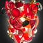 Venini Fragments Wall Light Mood Red