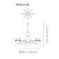 Venini Gio Ponti 8-Light Chandelier Multicolor Scale