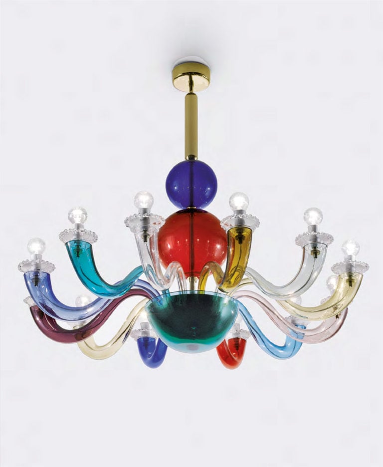 Venini Gio Ponti Chandelier Multicolor Mood Venini Gio Ponti Chandelier Multicolor Mood