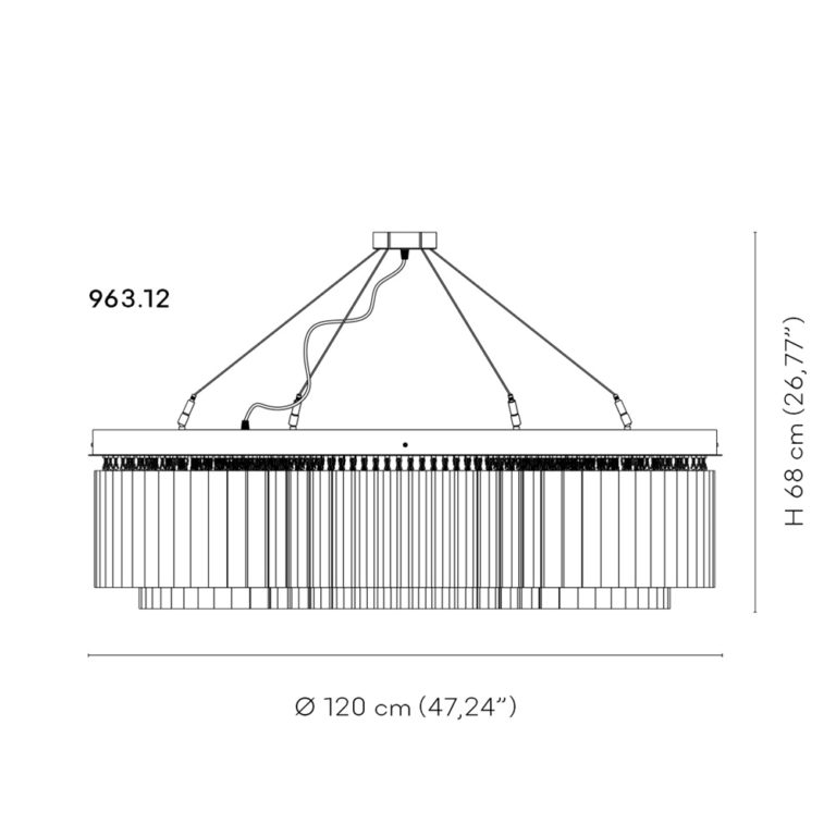 Venini Light Shar Chandelier Large Scale