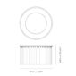 Venini Nastri Ceiling Light Scale