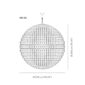 Venini Poliedri Sfera Chandelier Large Scale