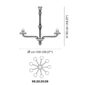 Venini Porpora 9-Light Chandelier Scale