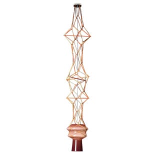 Venini Stelle Filanti Pendant Light Violet