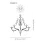 Venini Vittoriale 12-Light Chandelier Scale