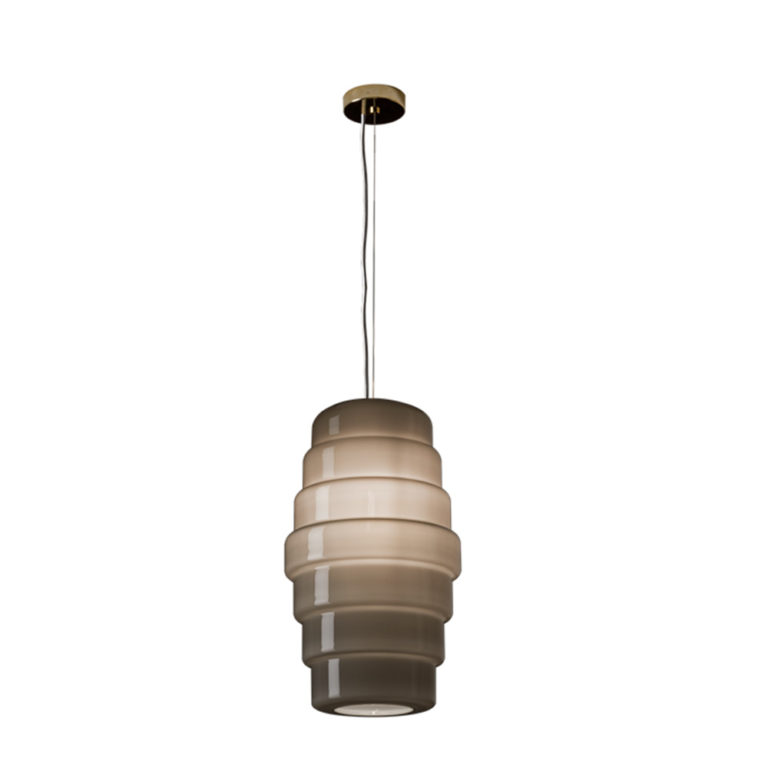 Venini Zoe Grey Pendant Light Large Venini Zoe Grey Pendant Light Large