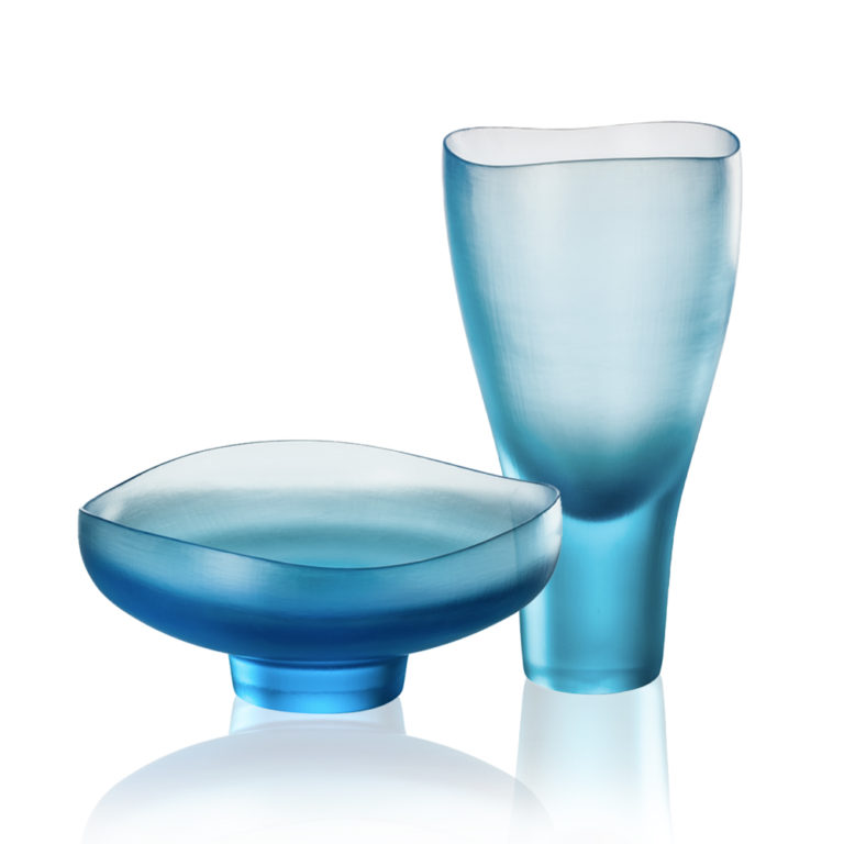 Venini Battuti Vases Aquamarine Parent Venini Battuti Vases Aquamarine Parent