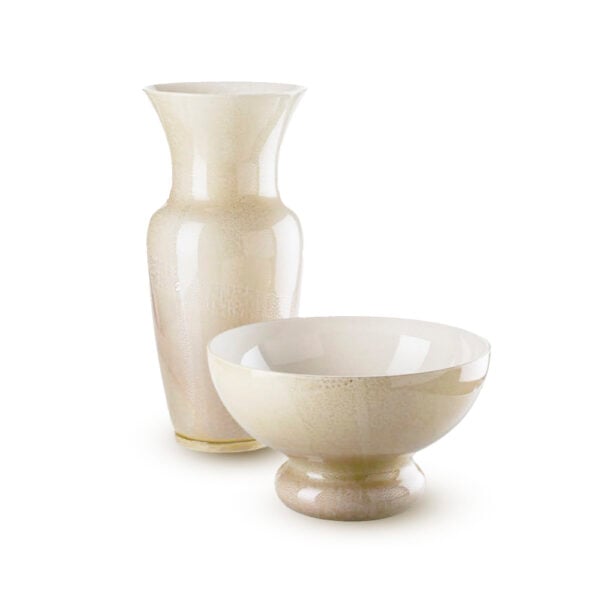 Venini Omaggio A Buzzi Limited Edition Vase And Bowl Venini Omaggio A Buzzi Limited Edition Vase And Bowl