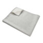 Masserano Biella Whipstitch Baby Blanket - Light Grey with White Interior