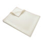 Masserano Biella Whipstitch Baby Blanket - White with Pink Stitching