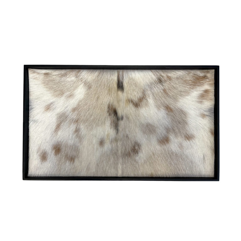 Michaël Verheyden Caro Double Tray in Black Leather with Goat Hide Mood A Michaël Verheyden Caro Double Tray in Black Leather with Goat Hide Mood A