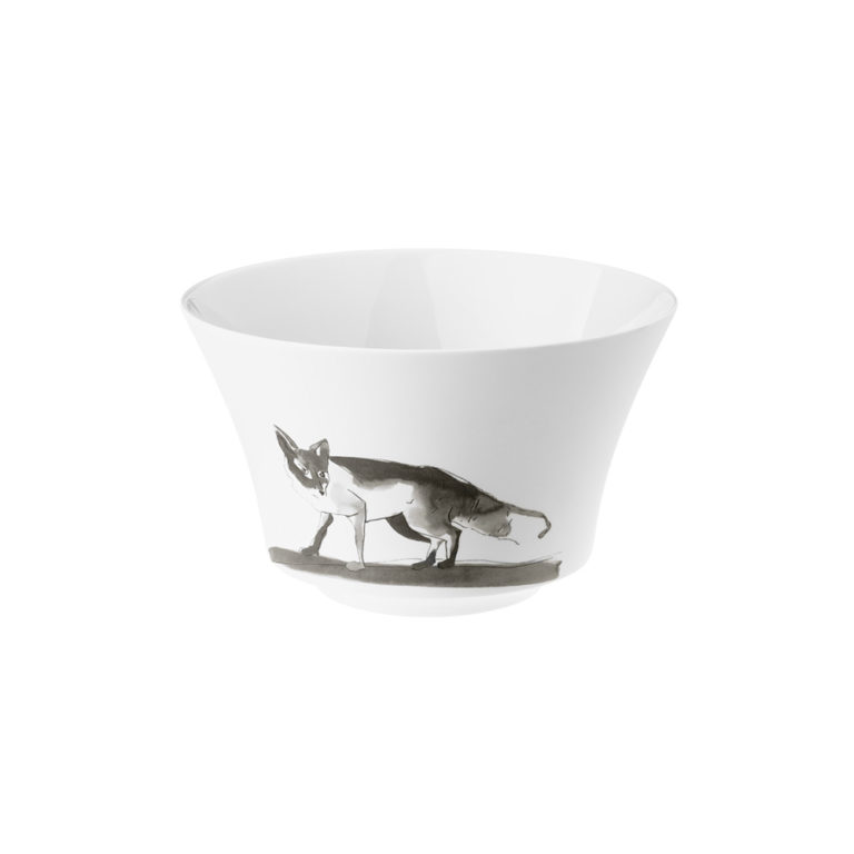 Hering Berlin Piqueur High Serving Bowl Fox Hering Berlin Piqueur High Serving Bowl Fox