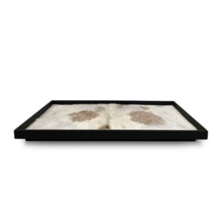 Michaël Verheyden Caro Double Tray in Black Leather with Goat Hide