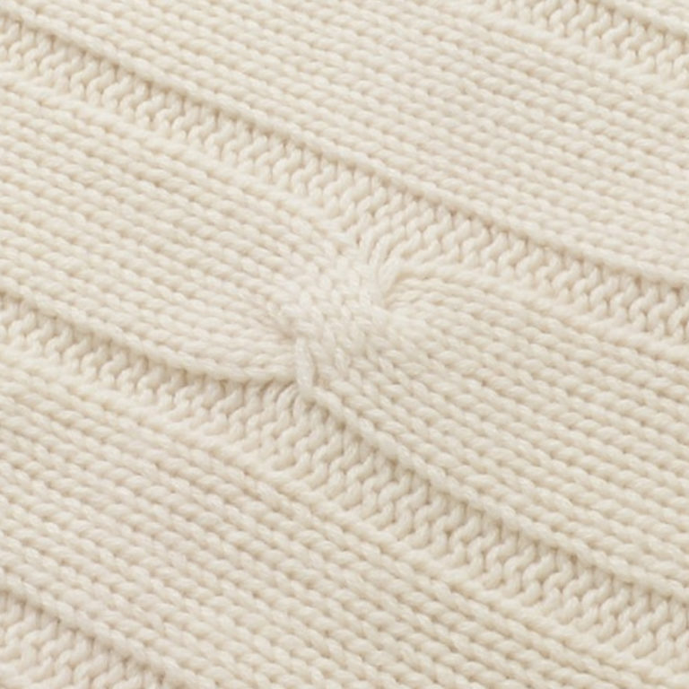 Masserano Tricot Braids Baby Blanket Ivory Mood