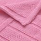 Masserano Tricot Braids Baby Blanket Pink Mood