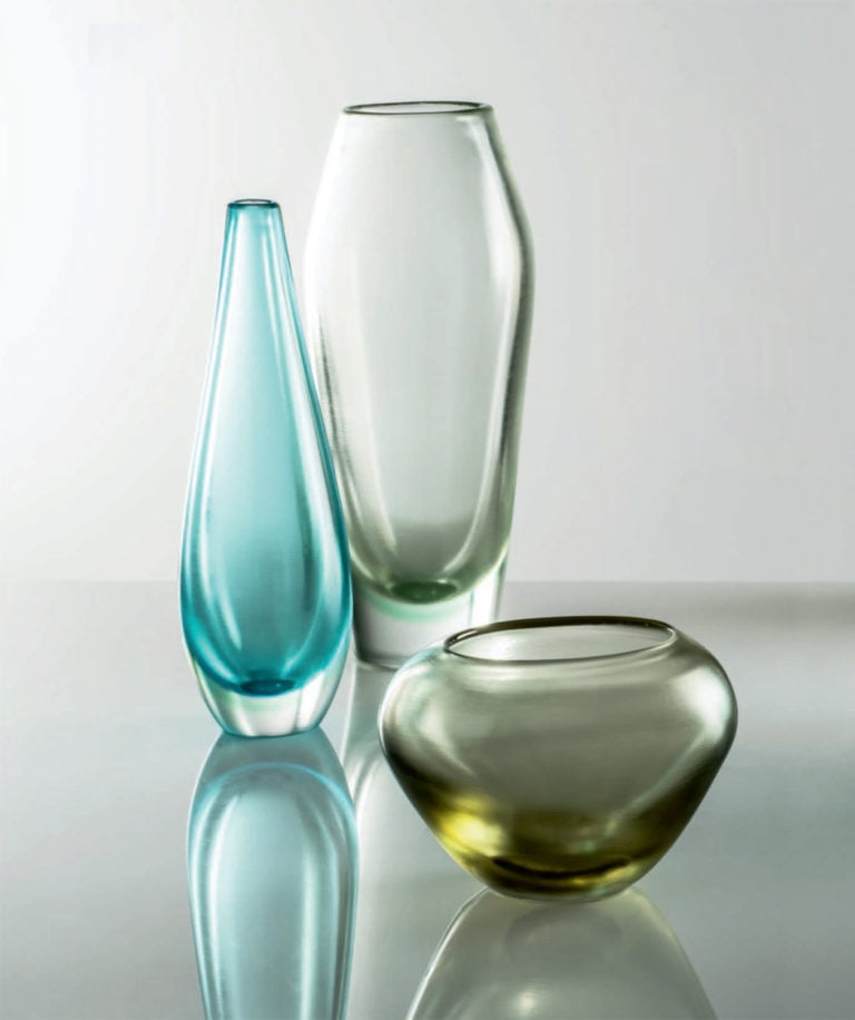 Venini Incisi Curved Vases Mood Venini Incisi Curved Vases Mood