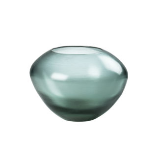 Venini Incisi Vase Steel Blue