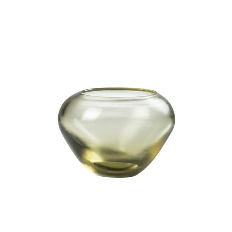 Venini Incisi Curved Vase Brass