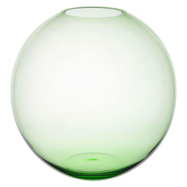Lobmeyr-Fish-Bowl-Vase-Light-Green-Detail-View- Lobmeyr Fish Bowl Vases in Light Green | Kneen & Co
