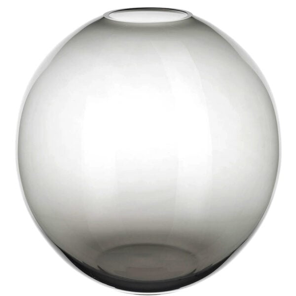 Lobmeyr Fish-Bowl Vases in Grey Detail View | Kneen & Co