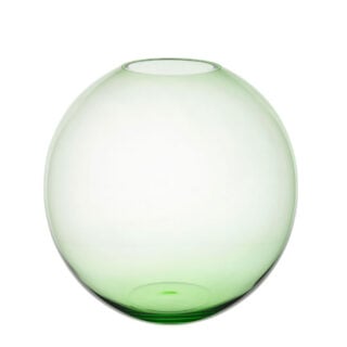 Lobmeyr Large Fish Bowl Vase in Light Green | Kneen & Co