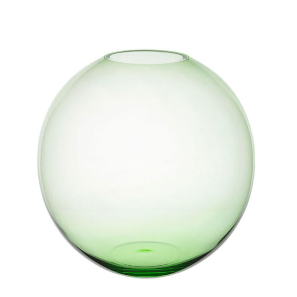 Lobmeyr Large Fish Bowl Vase in Light Green | Kneen & Co