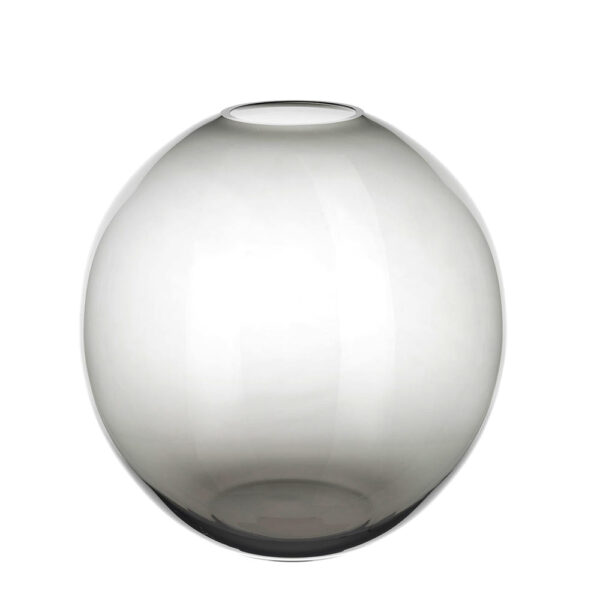 Lobmeyr Large Fish Bowl Vase in Grey | Kneen & Co