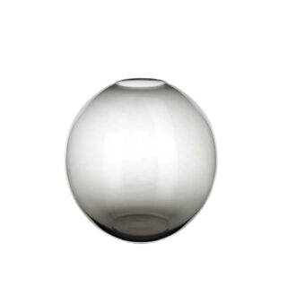 Lobmeyr Medium Fish Bowl Vase in Grey | Kneen & Co