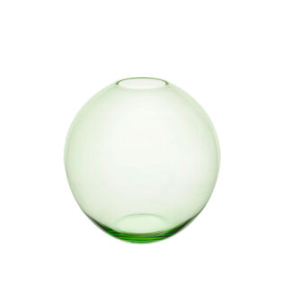 Lobmeyr Medium Fish-Bowl Vase in Light Green | Kneen& Co