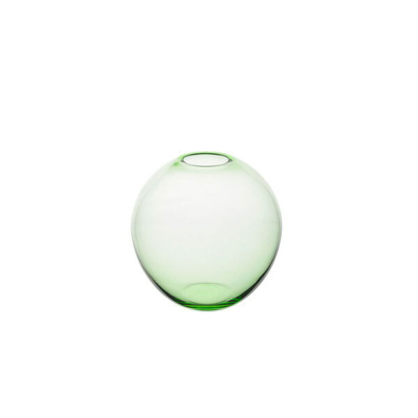 Lobmeyr Small Fish Bowl Vase in Light Green | Kneen & Co