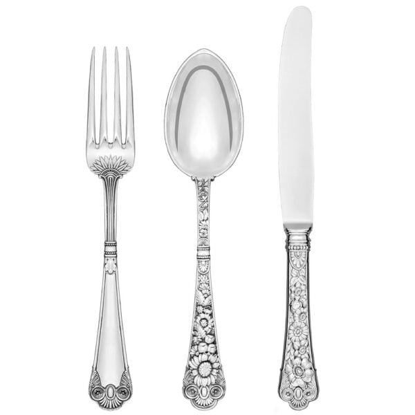 Jarosinski & Vaugoin No. 45 Sterling Silver Five Piece Place Setting Jarosinski & Vaugoin No. 45 Sterling Silver Five Piece Place Setting