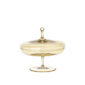 Lobmeyr Crystal Candy Dish Flat Gold Lustre