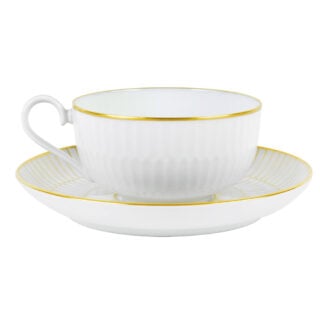 Nymphenburg Orion Honeycomb Gold Tea Cup and Saucer Close Up.jpg