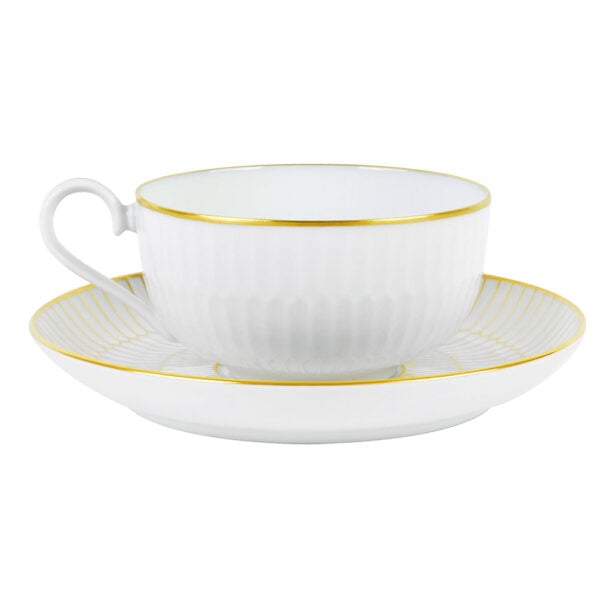 Nymphenburg Orion Honeycomb Gold Tea Cup and Saucer Close Up.jpg
