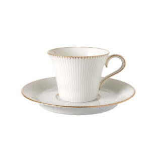 Nymphenburg Adonis Gold Rimmed Coffee Cup and Saucer