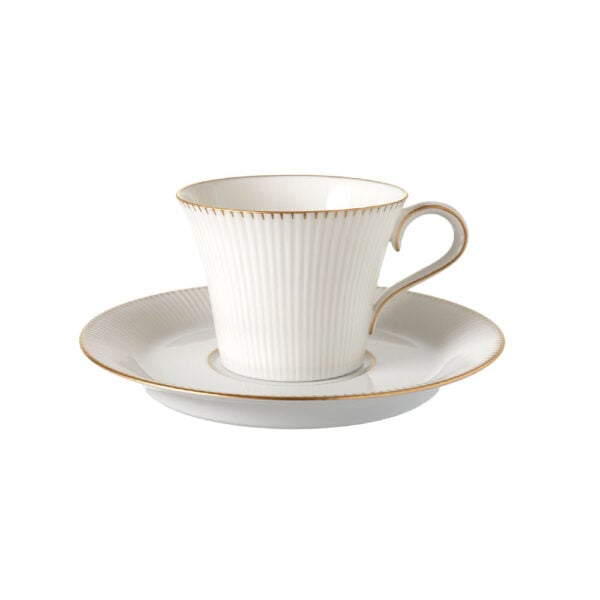Nymphenburg Adonis Gold Rimmed Coffee Cup and Saucer