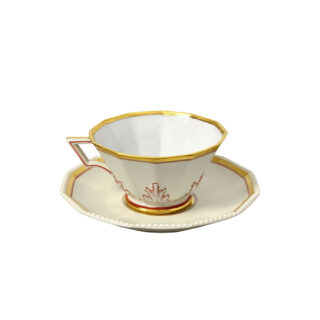 Nymphenburg Europa Pearl Tea Cup and Saucer