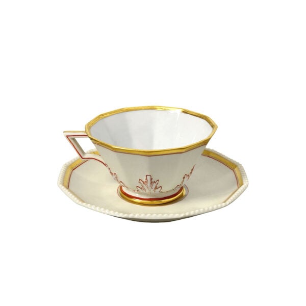 Nymphenburg Europa Pearl Tea Cup and Saucer Nymphenburg Europa Pearl Tea Cup and Saucer