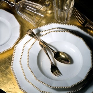 Nymphenburg Gold Pearl Dinnerware lifestyle