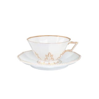 Nymphenburg Gold Pearl Tea Cup and Saucer