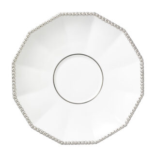 Nymphenburg Platinum Pearl Tea Saucer