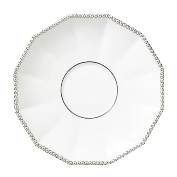 Nymphenburg Platinum Pearl Tea Saucer Nymphenburg Platinum Pearl Tea Saucer