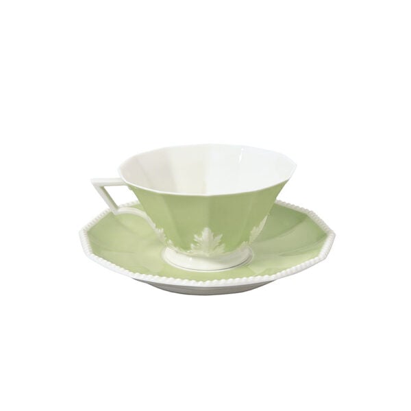 Nymphenburg Symphony Green Pearl Tea Saucer