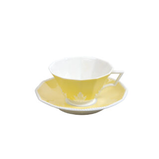 Nymphenburg Symphony Yellow Pearl Tea Saucer