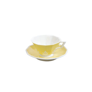 Nymphenburg Symphony Yellow Pearl Demitasse Saucer