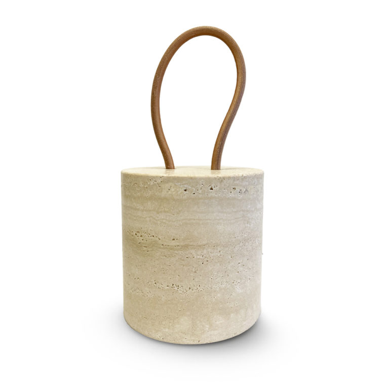 Michaël Verheyden Door Stopper in Travertine