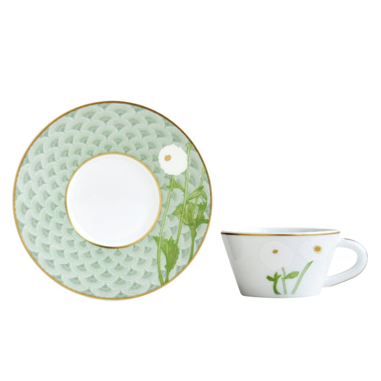 Bernardaud Praiana Coffee Cup and Saucer Bernardaud Praiana Coffee Cup and Saucer