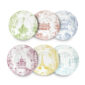 Bernardaud Tout Paris Set of 6 Assorted Salad Plates