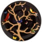 Bernardaud Aux Oiseaux Ebony Large Coupe Platter