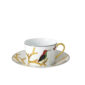 Bernardaud Aux Oiseaux Set of 2 Breakfast Cups and Saucers